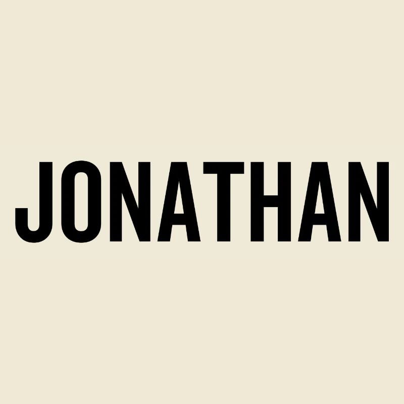 Jonathan Custom Name Font Text Birthday