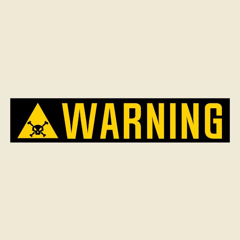 Warning-Panel Tod Kopf Dreiecksplatte