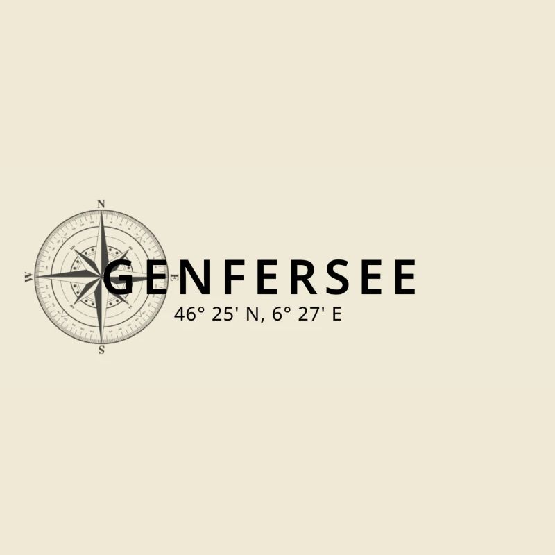 Genfersee Kompass Design