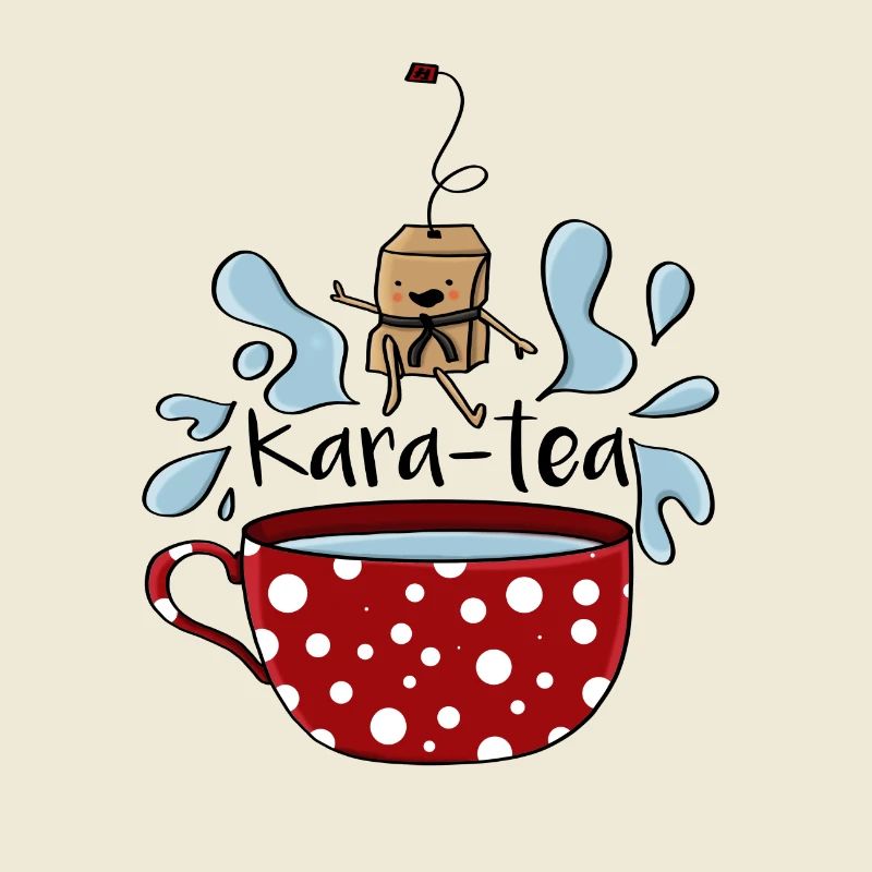 Karatea Karate Teebeutel Geschenk Verheiratet Teebeutel