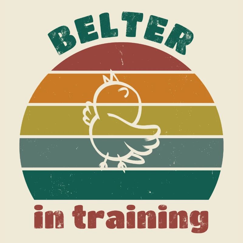 Belter in training - retro dark distressed