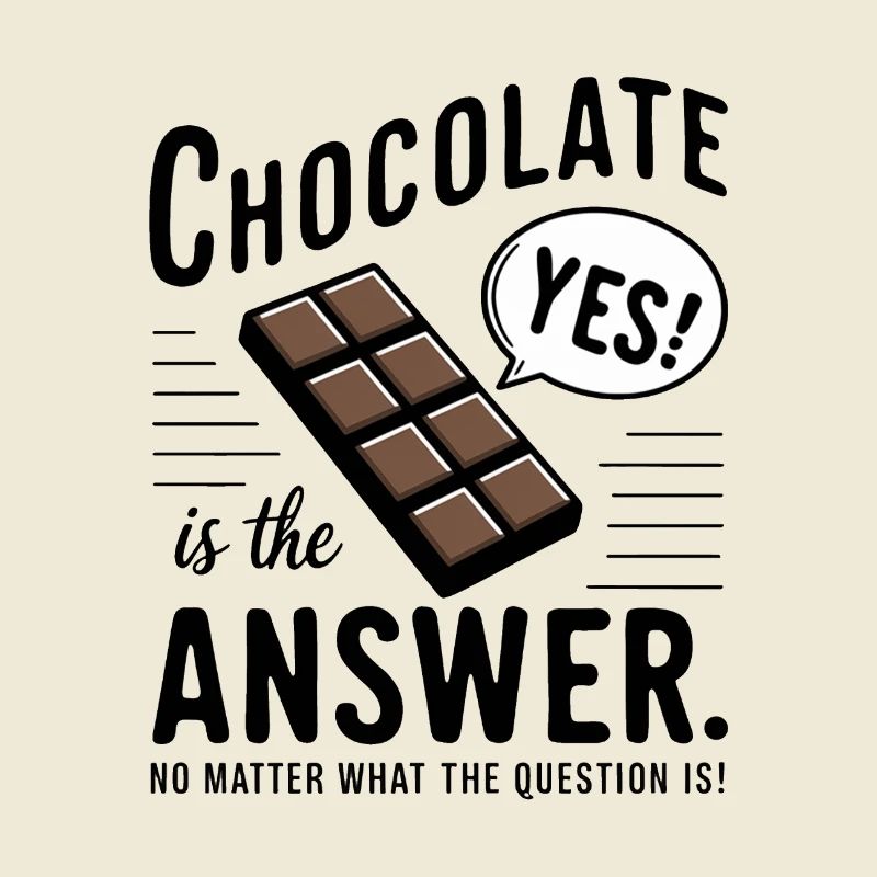 Le chocolat est la réponse. Peu importe la question