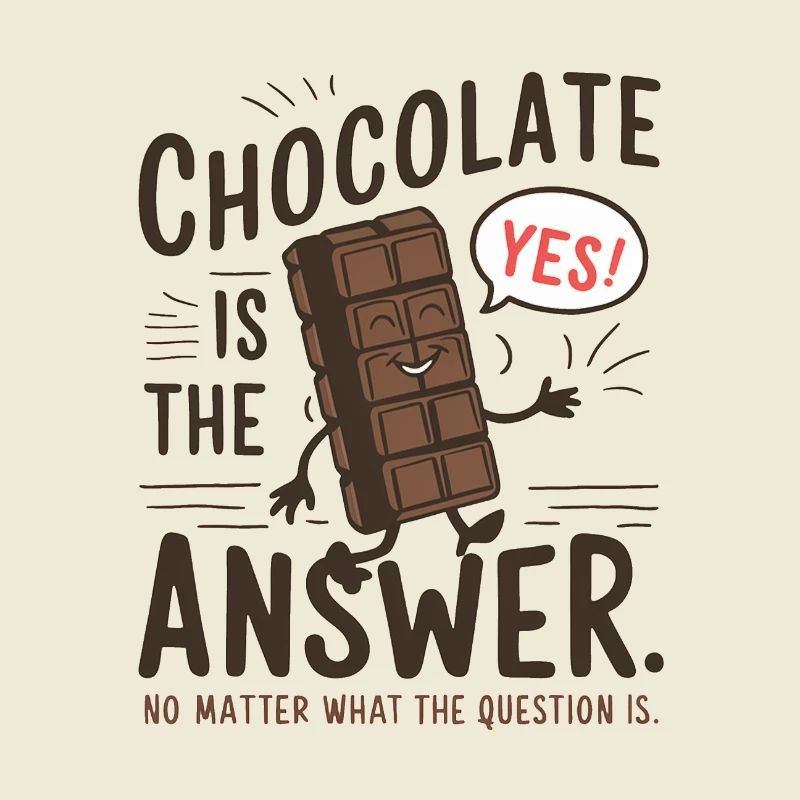 Le chocolat est la réponse. Peu importe la question