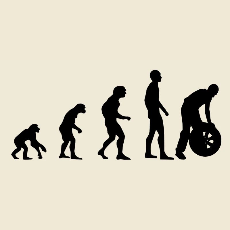 Evolution Mechaniker - KFZ - Auto - Geschenkidee