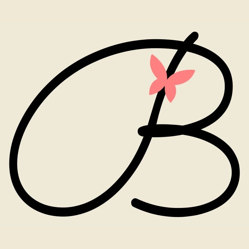 Lettre B Lettre initiale Papillon