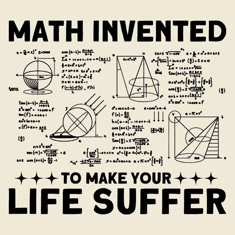 Math Mathématiques Sciences Math Cadeau