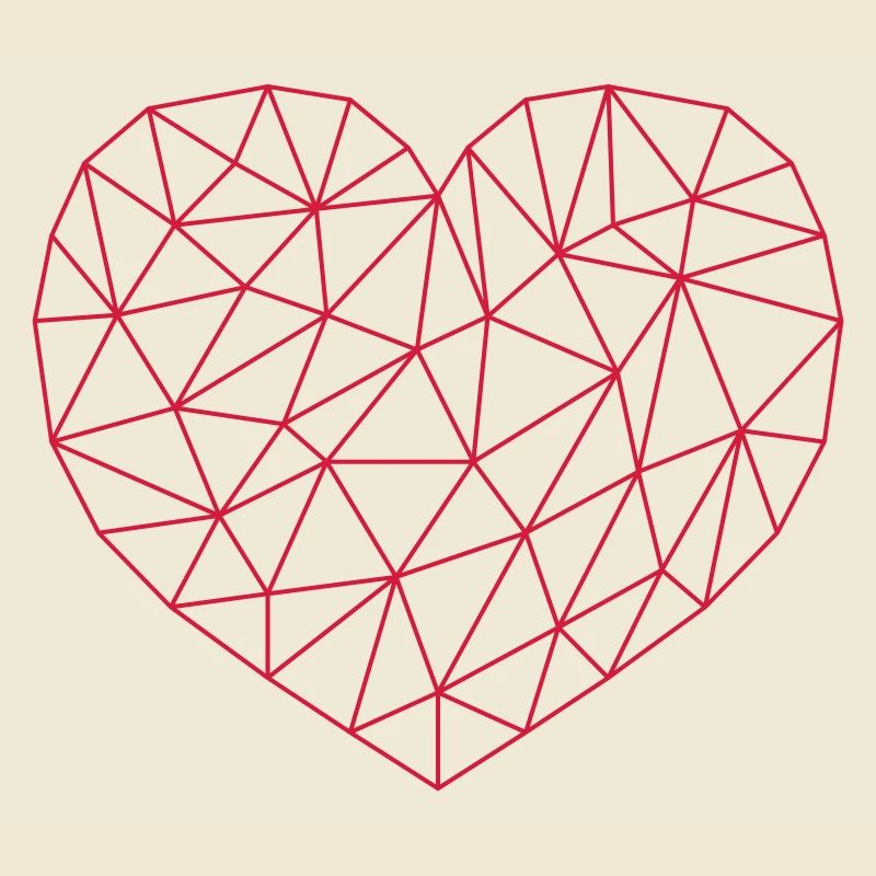 Grid Heart Pattern