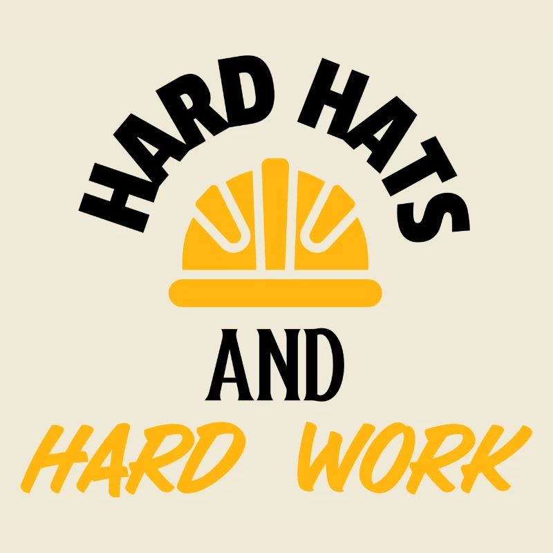 Hard Hats And Hard Work Construction Worker