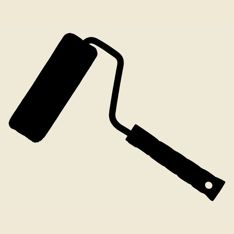 Paint roller shadow image.