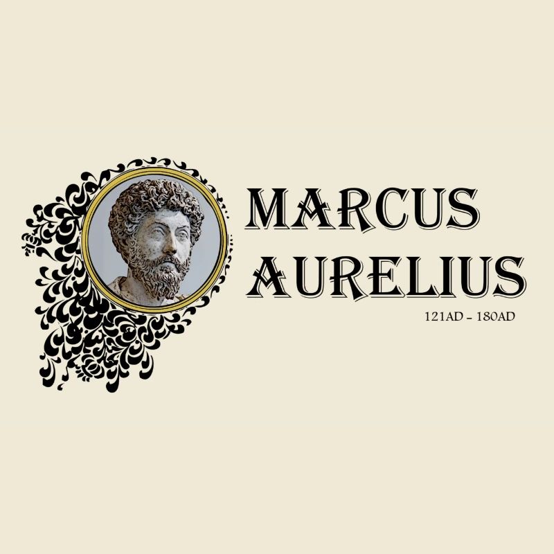 Marcus Aurelius Framed (texte noir)