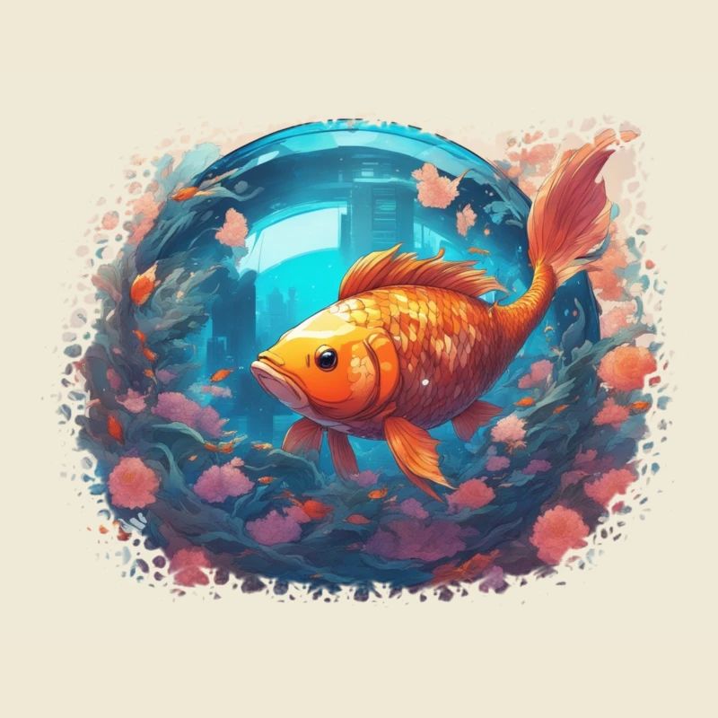 Reflets de poisson-lune