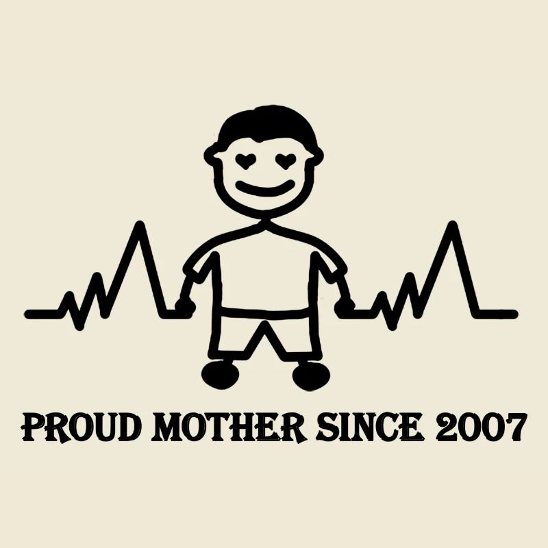 Stolzer Mutter seit 2007 eines Jungen