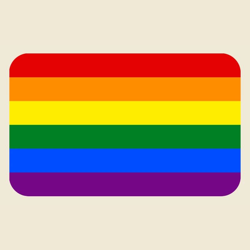 RAINBOW FLAG round corner 400 dpi