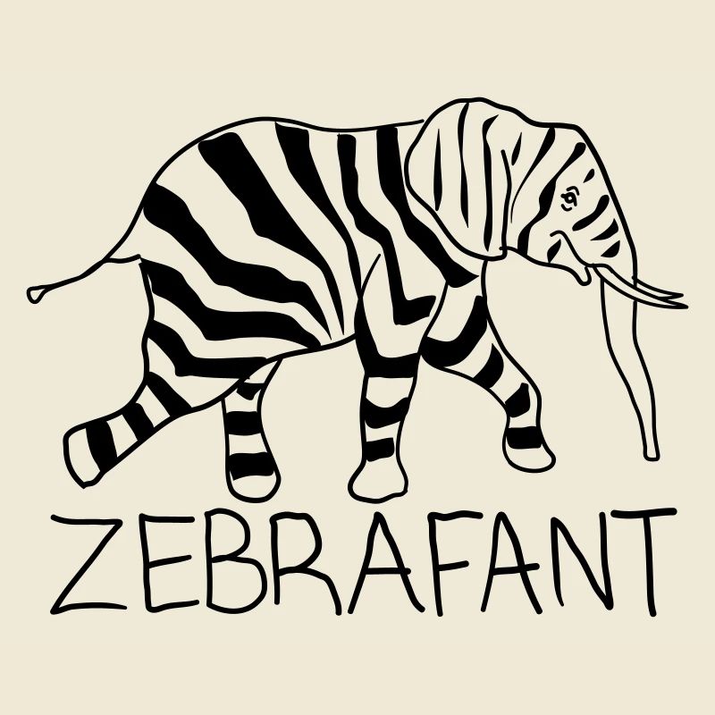 Zebrafant Schwarz