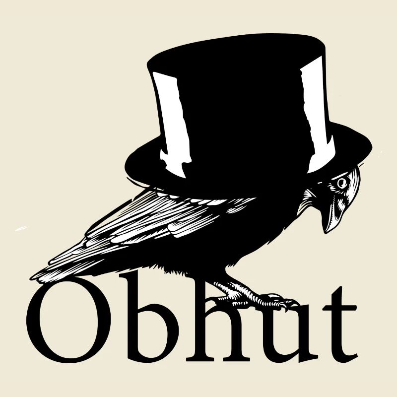 Krähe mit Hut