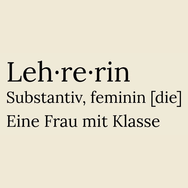 Lehrerin Definition lustig