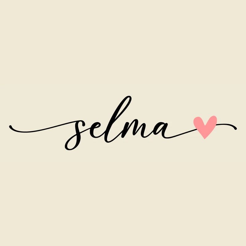 Selma Name Calligraphy Font