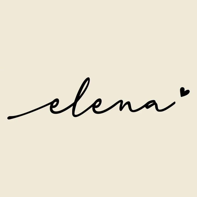Elena Cursive Name