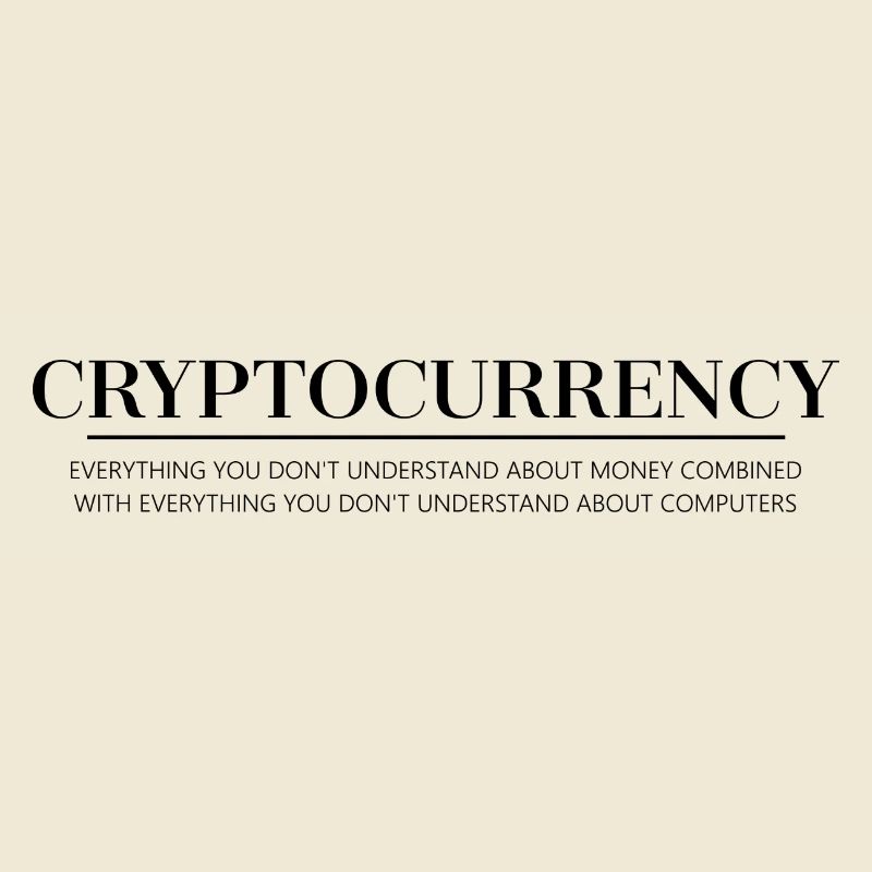 Cryptocurrency Description Funny dark #2