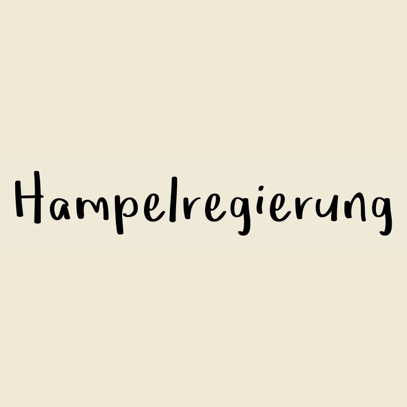 Hampelregierung Logo Text Selfmade