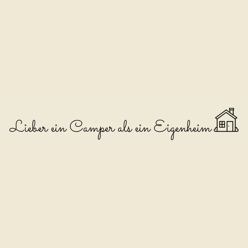 Lieber ein Camper als ein Eigenheim mit Haus