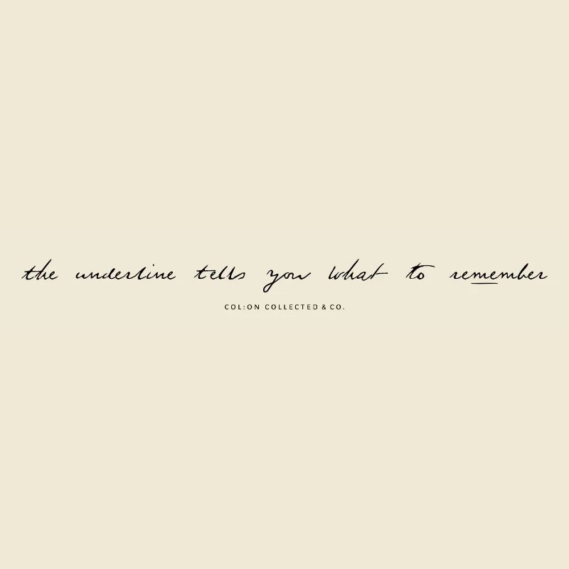 Remember me - Modern Calligraphy Minimalist