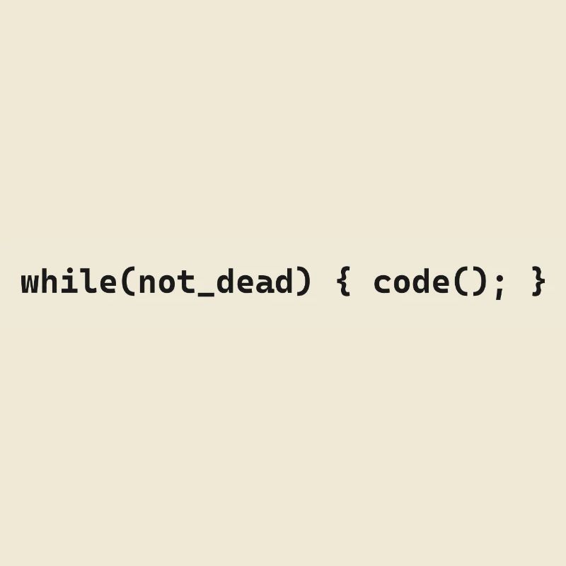while not dead code