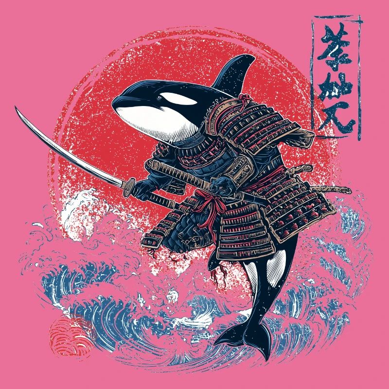 Orca Samurai Design – Killerwal mit Katana