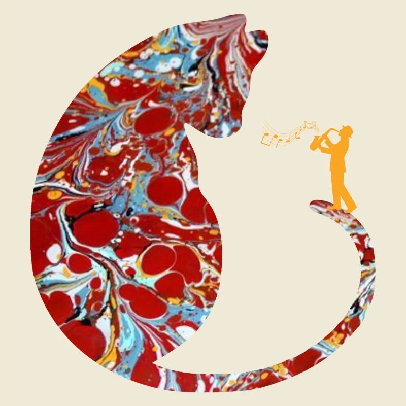 cat with saxophone e 251