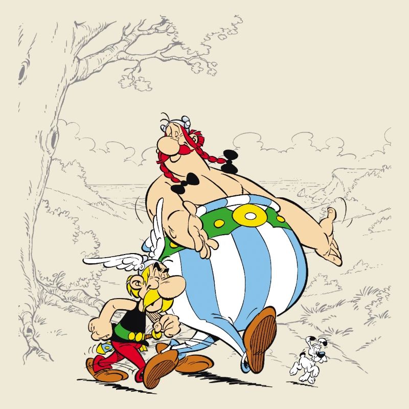 Astérix & Obélix Avec Idéfix Dans La Nature