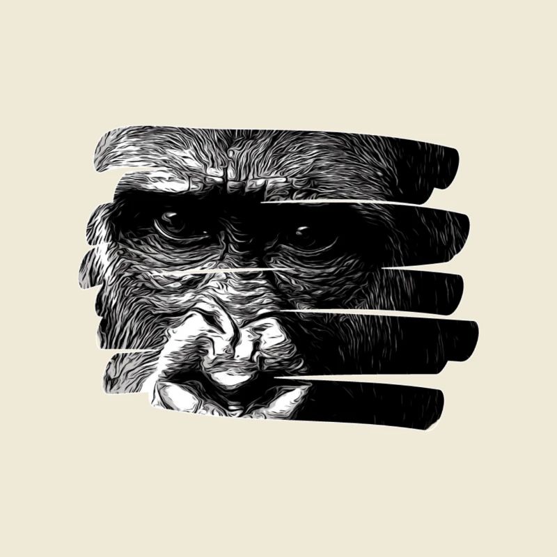 Monkey motif, monkey