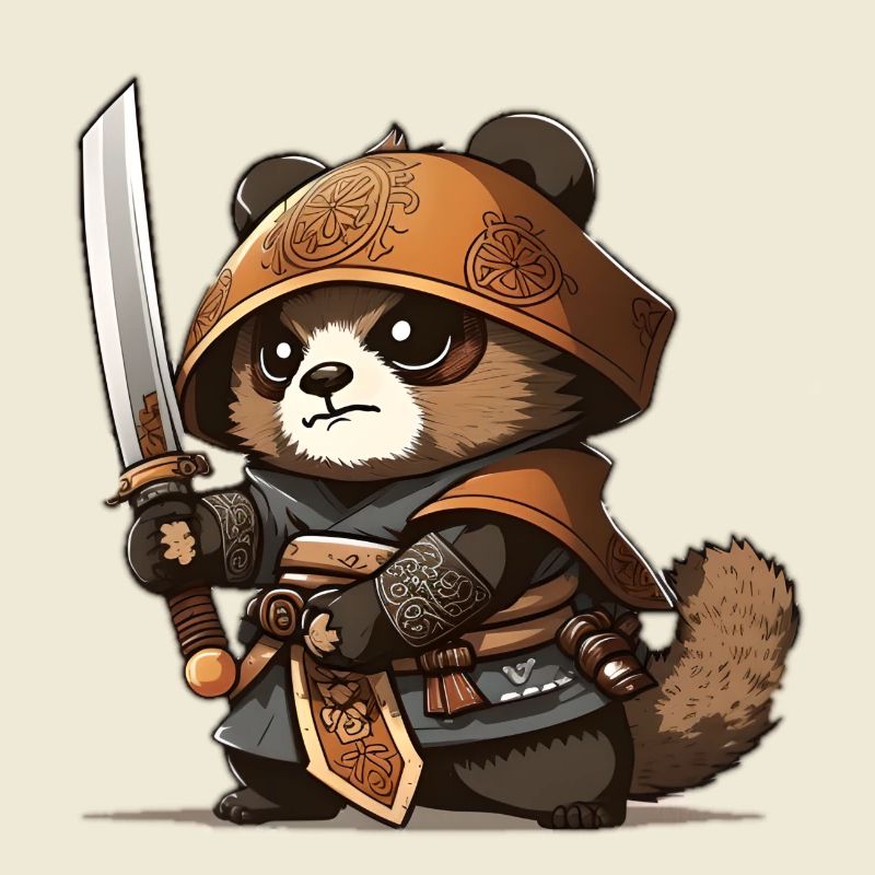 Tanuki samurai