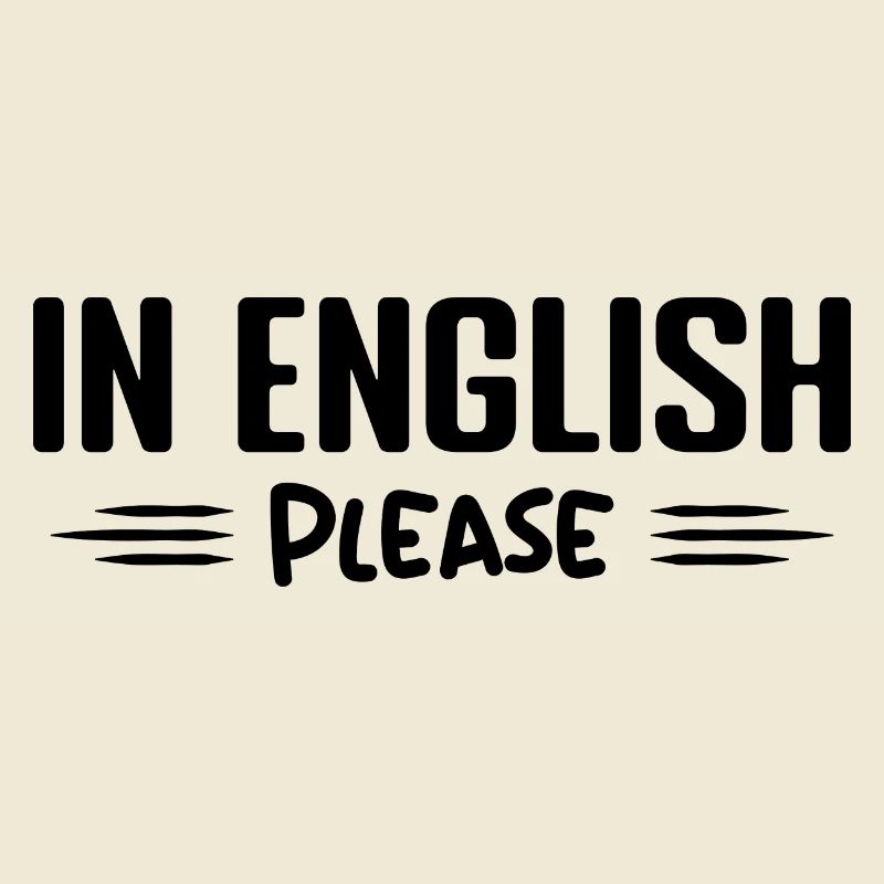 Auf Englisch bitte Lehrer Englisch Beruf Humor