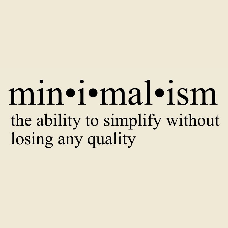 Minimalism