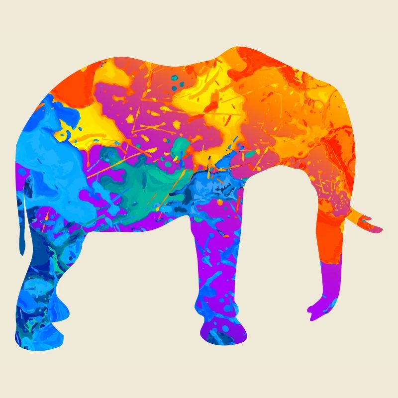 Elefant Elefanten Silhouette Geschenk