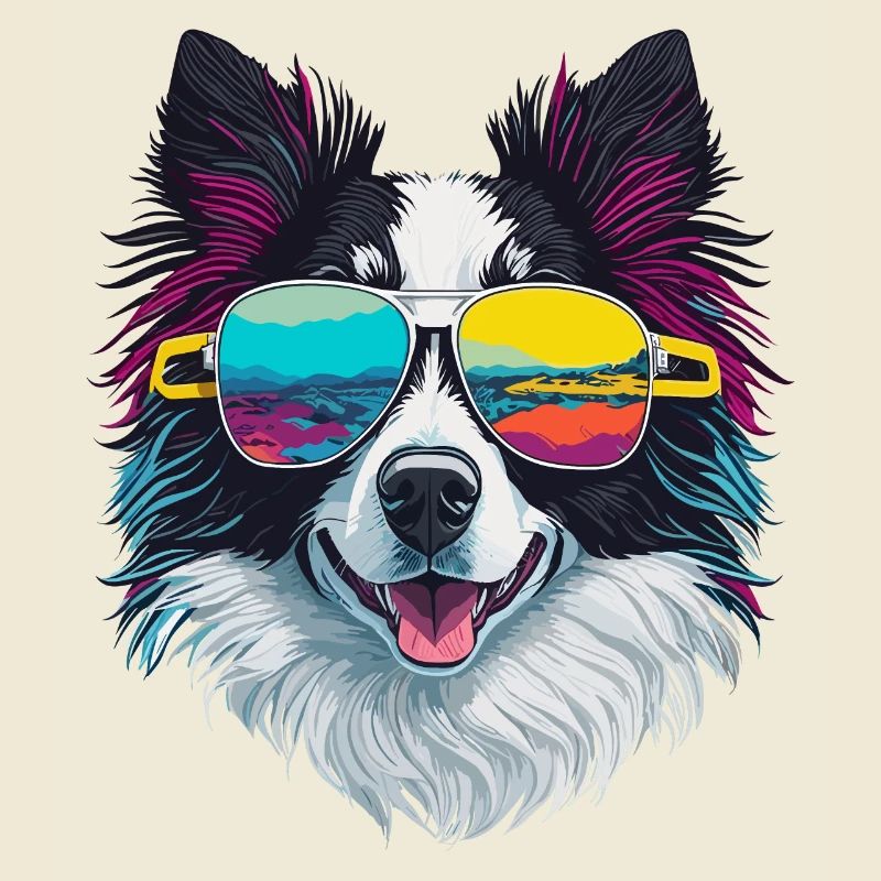 Chien Border Collie cool mignon