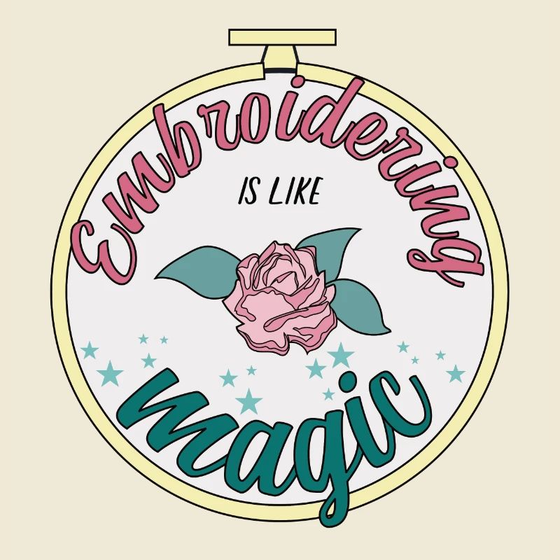 Embroidering is like magic