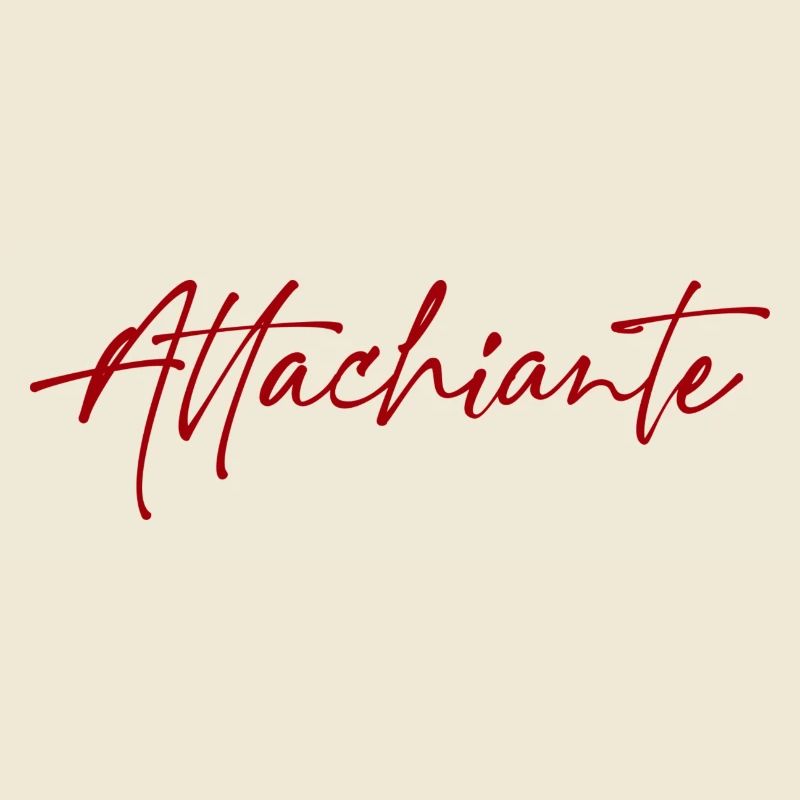 Attachiante typographie