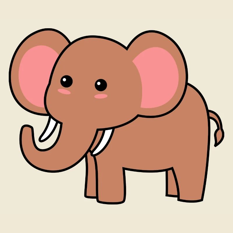 Mammut Comic Tier