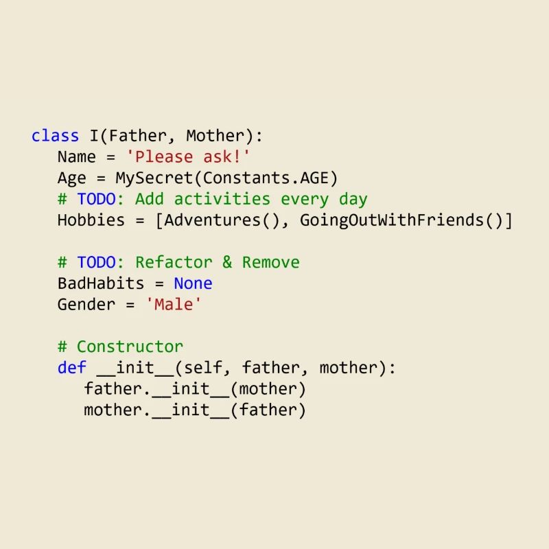 I as python class