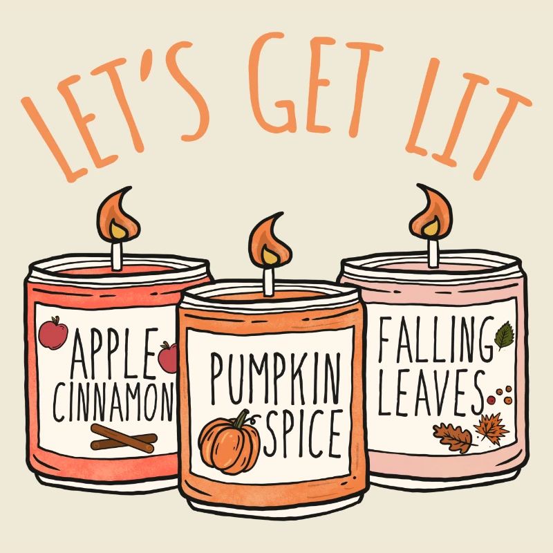 Let’s Get Lit Fall Pumpkin Spice Scented Candle