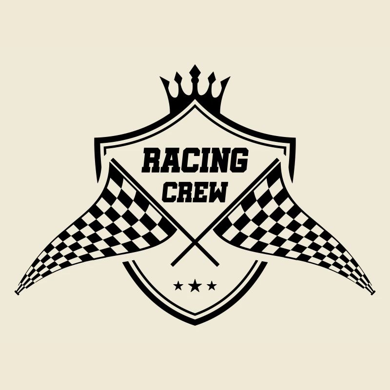 drapeau de course symbole drapeau équipe