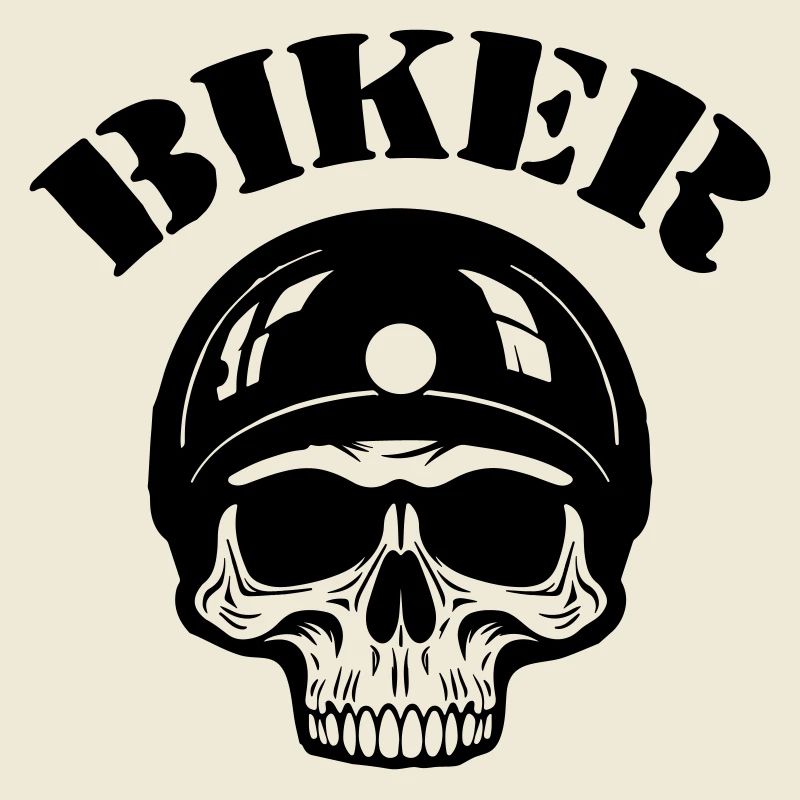 Skelett Biker