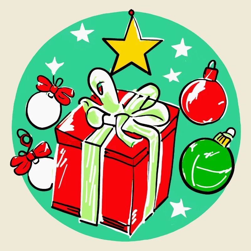 Weihnachtsgeschenkbox & Dekorationen