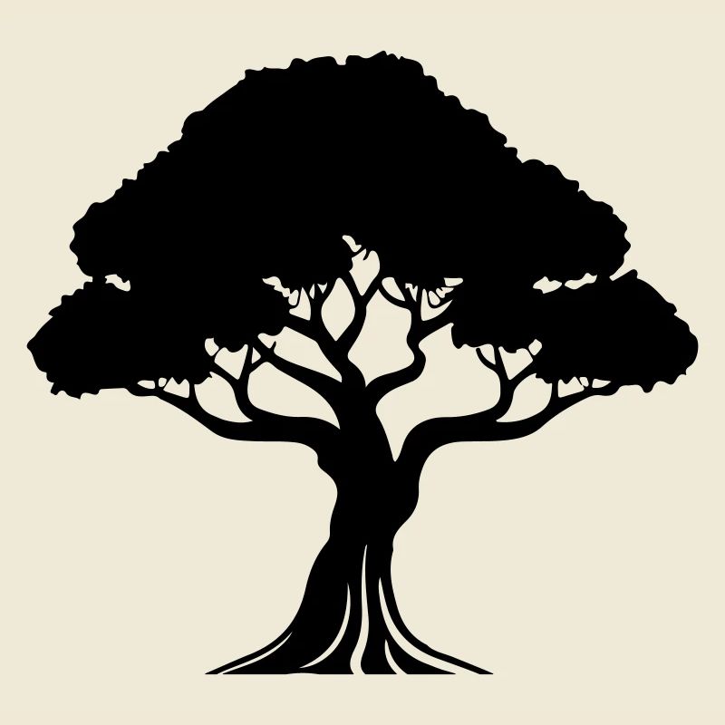 Baum Symbol Silhouette