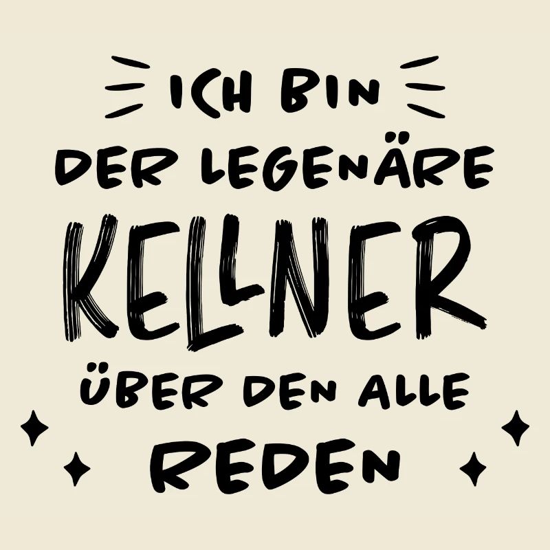 Kellner Lustige Spruch Service Restaurant Geschenk