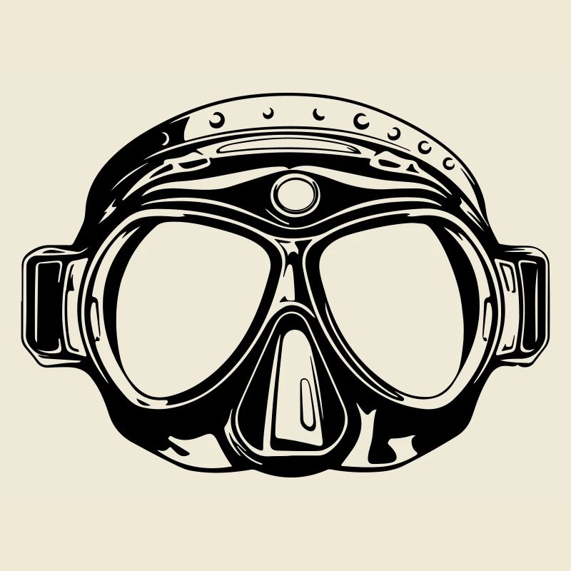 Diving goggles symbol diving