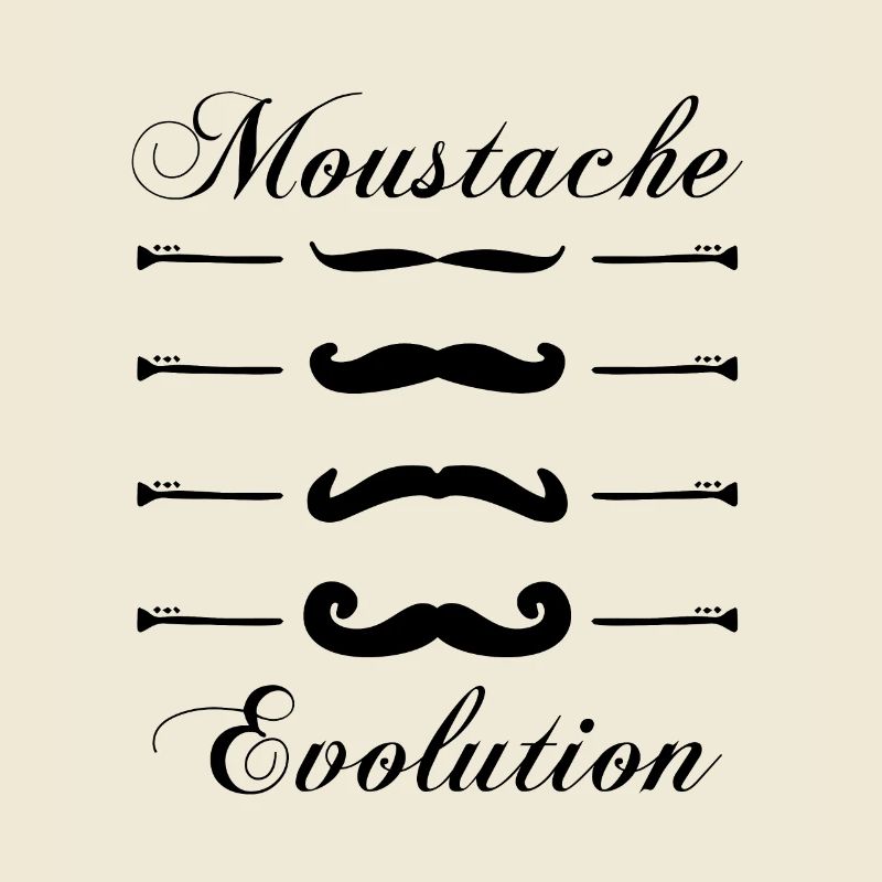 moustaches évolution, Idée cadeau d'élégance.