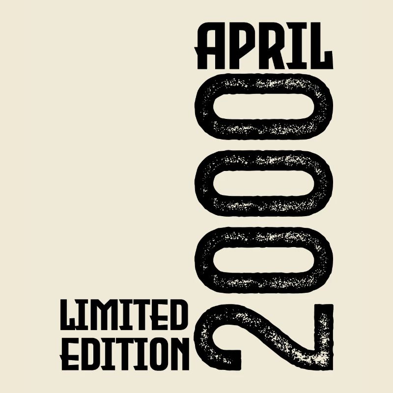 Gift April 2000. Anniversary April 2000. April.