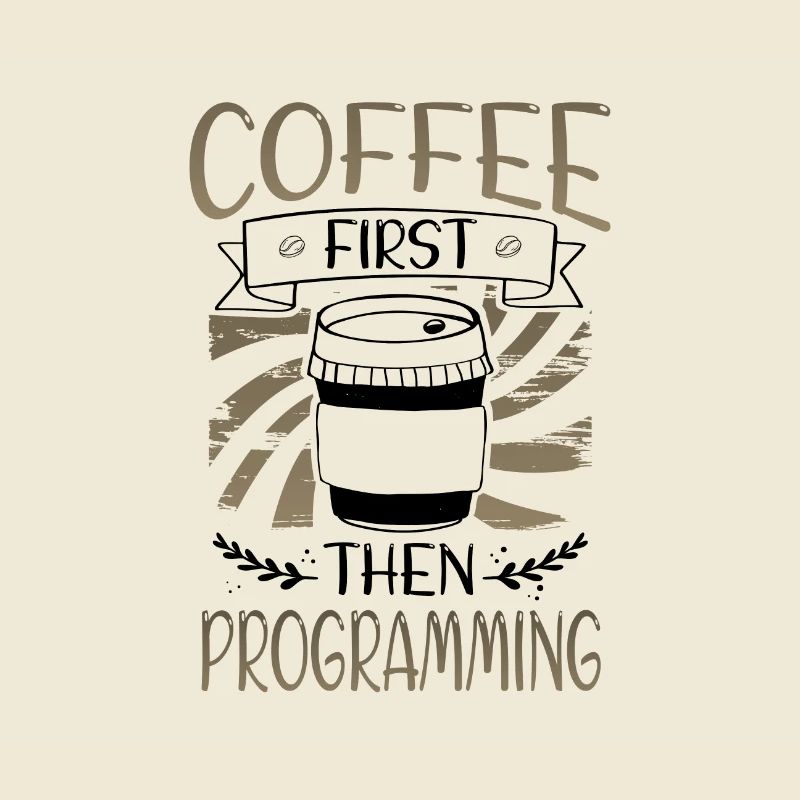 Programmierer schenkt zuerst Kaffee und dann Programmierung